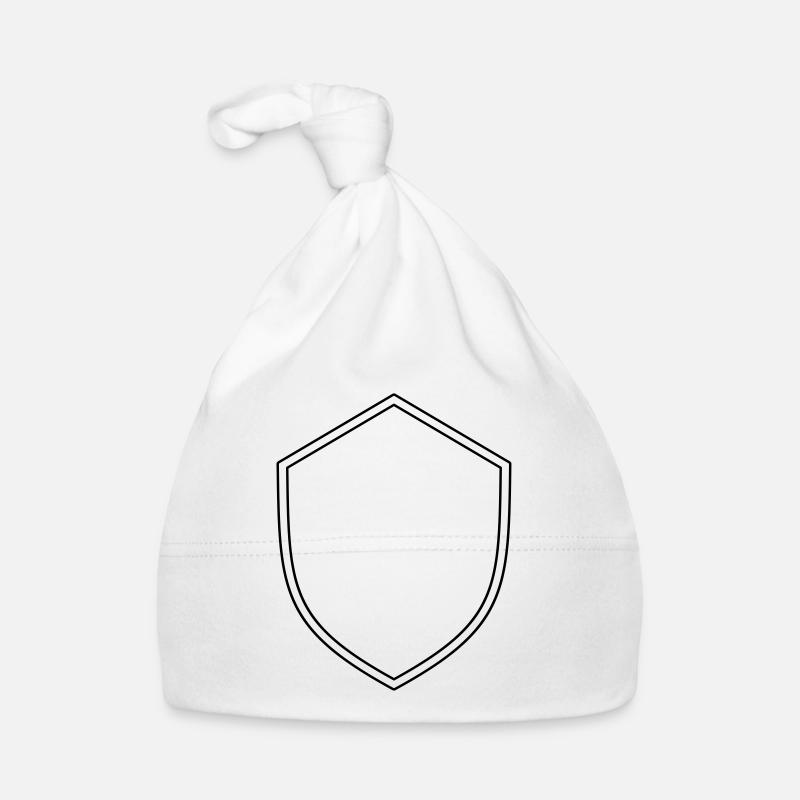 Wappen Schild leer Baby Bio-Mütze