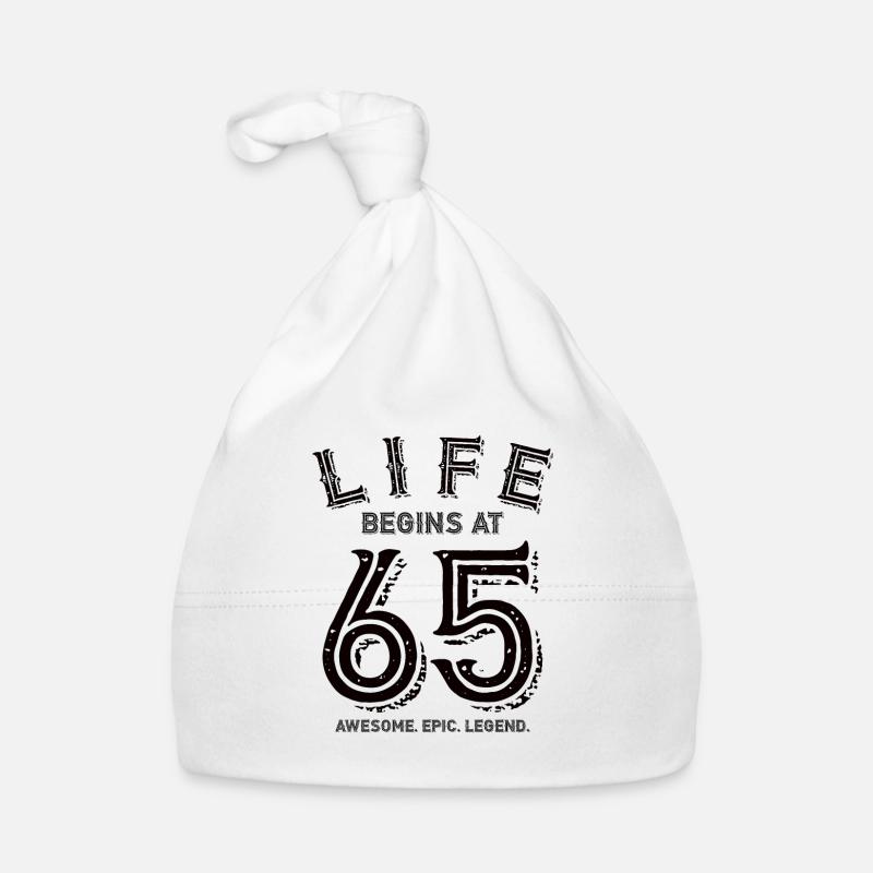 65 ans anniversaire 65 ans de vie cadeau Bonnet bio Bébé
