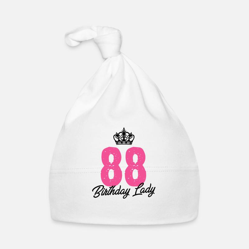 88 Years Old Birthday Lady Organic Baby Cap