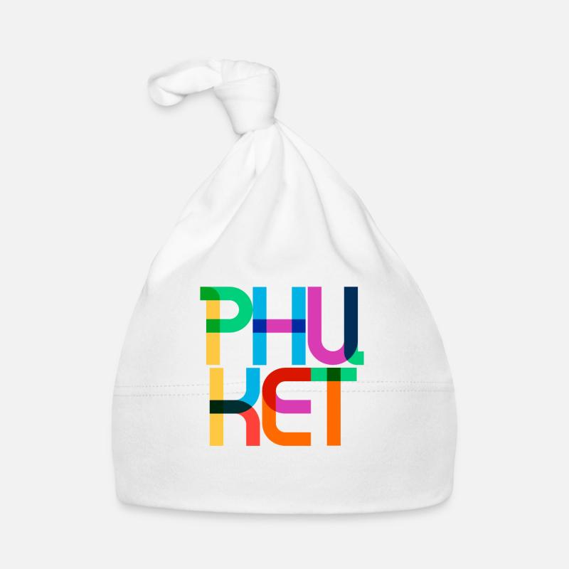 Phuket Thailand Pop Art Briefe Baby Bio-Mütze
