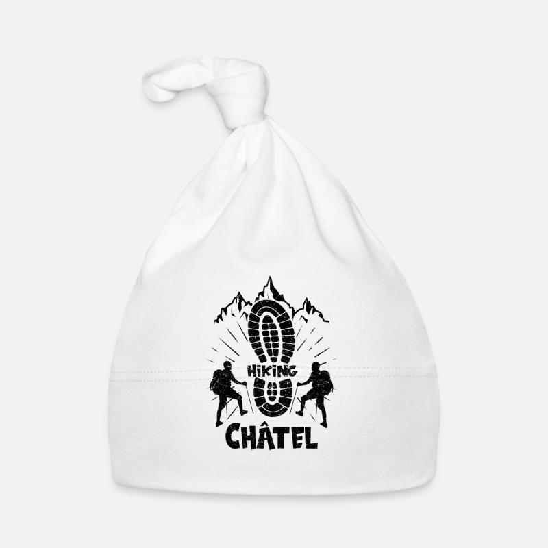 Châtel France hiking and skiing Organic Baby Cap