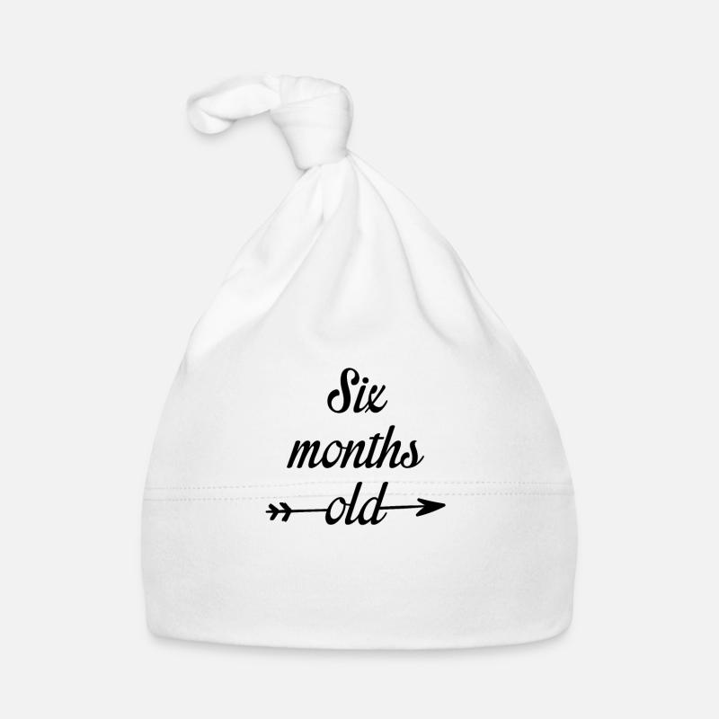 Anniversaire drôle de 6 mois Bonnet bio Bébé