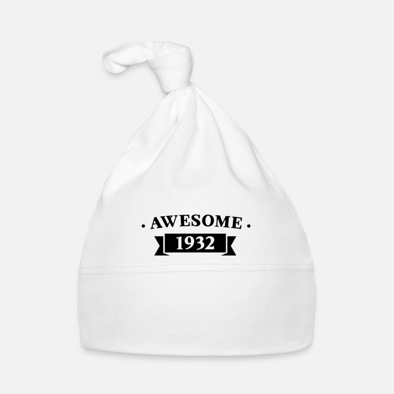 Funny Birthday Awesome 1932 Organic Baby Cap