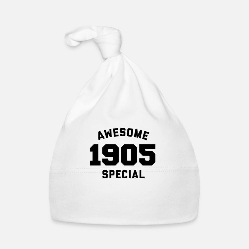 Funny Birthday Awesome Special 1905 Organic Baby Cap
