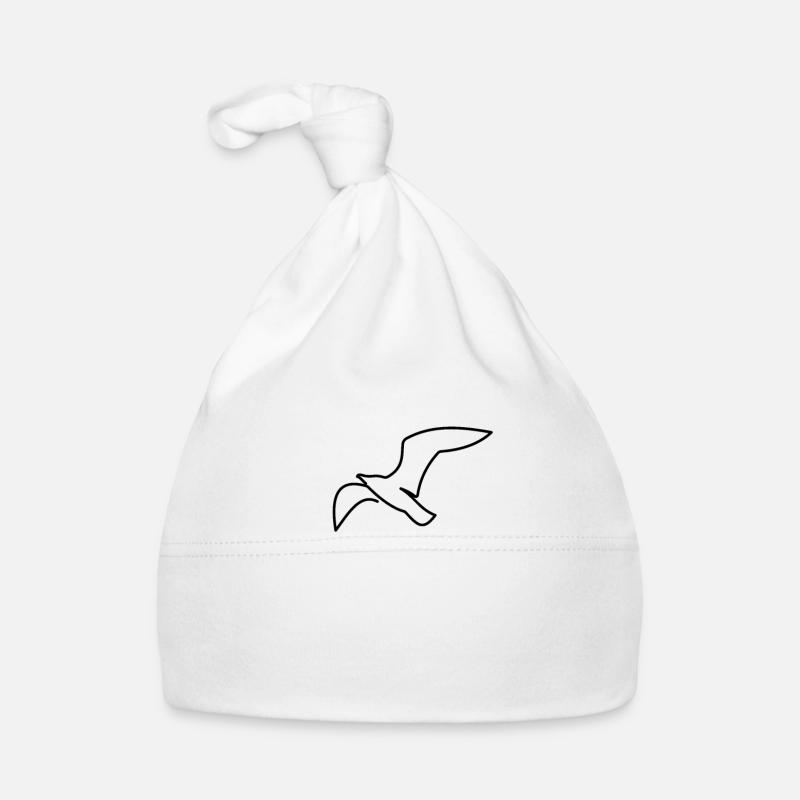 Maritim Meer Möwe Baby Bio-Mütze
