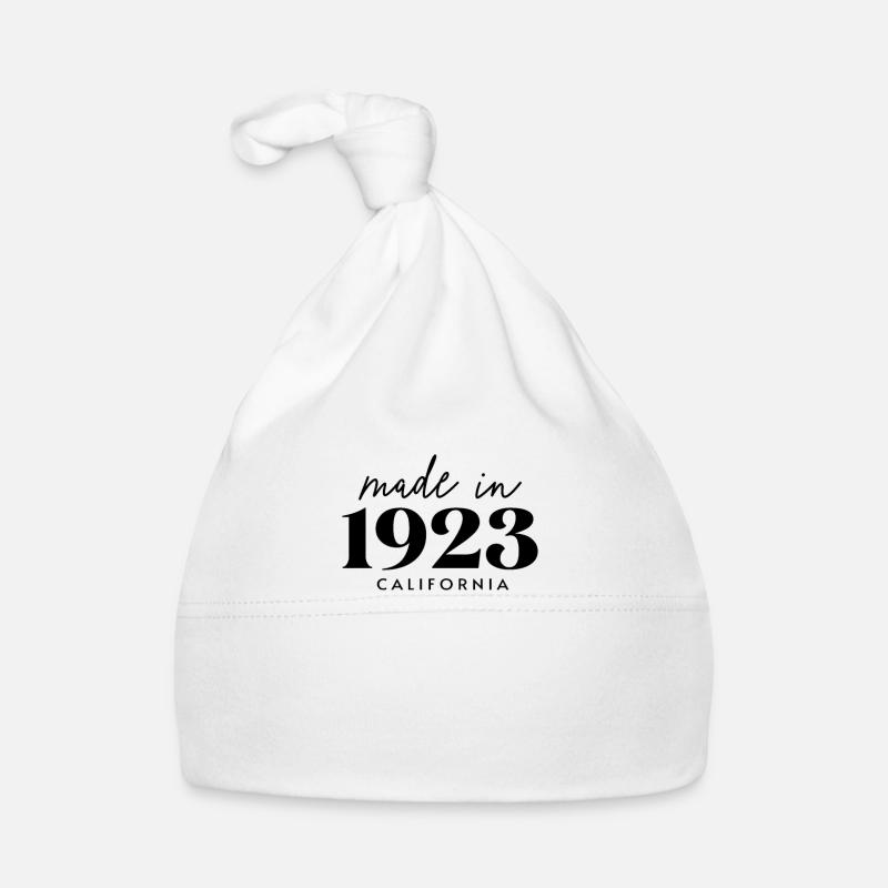 Made 1923 in Geburtstag in California Baby Bio-Mütze
