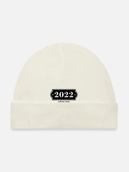 Drôle d’anniversaire numéro limité 2022 - Bonnet bio Bébé - blanc - Devant