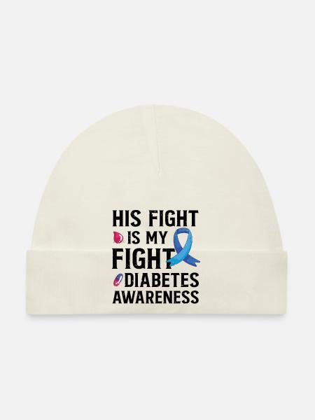 Insulin Junkie Diabetic Diabetes Sugar Type 1 - Organic Baby Cap - white - Front