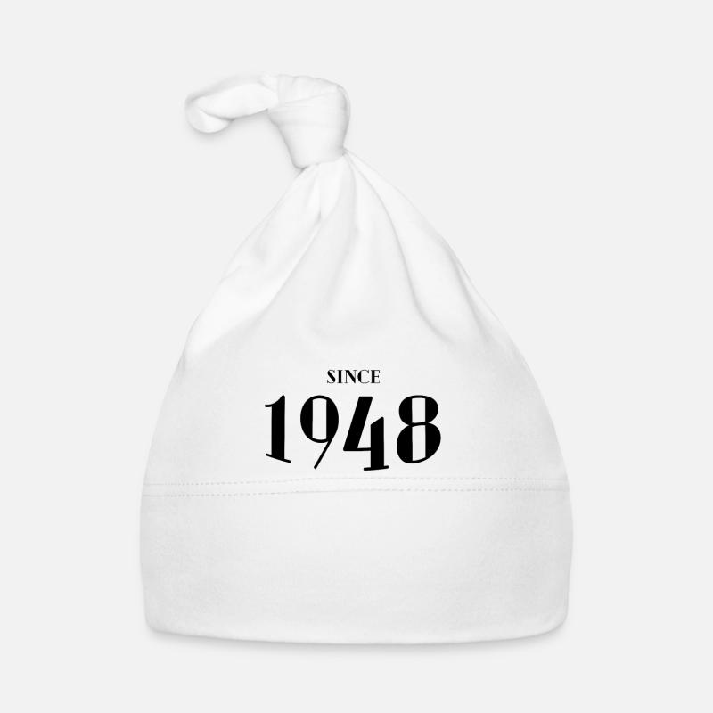 Funny Birthday Since 1948 Organic Baby Cap