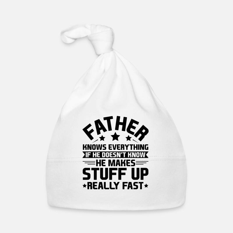 Dad Bad Influence - Father Gift Organic Baby Cap