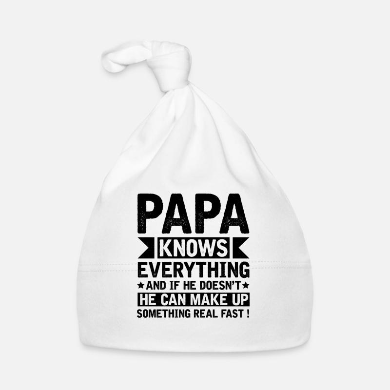 Papa schlechter Einfluss - Vater Geschenk Baby Bio-Mütze