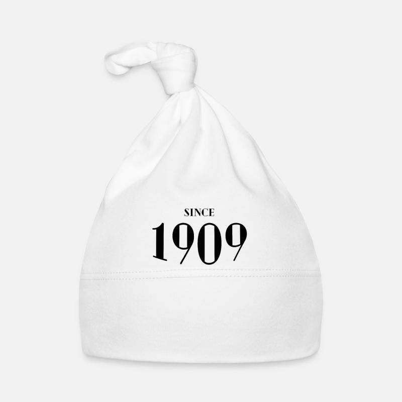 Funny Birthday Since 1909 Organic Baby Cap