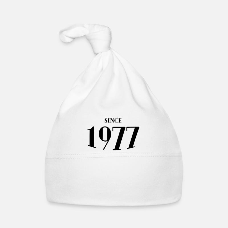 Funny Birthday Since 1977 Organic Baby Cap