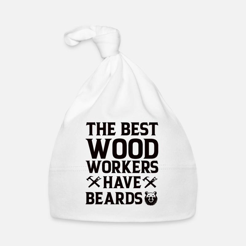 Bûcheron Barbe Menuisier Homme Tronçonneuse Forêt Bonnet bio Bébé