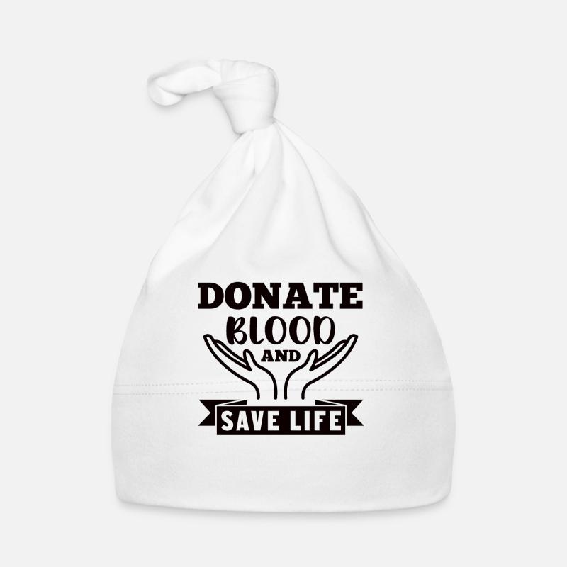 Blutspende Blutspenden Blutspender Baby Bio-Mütze