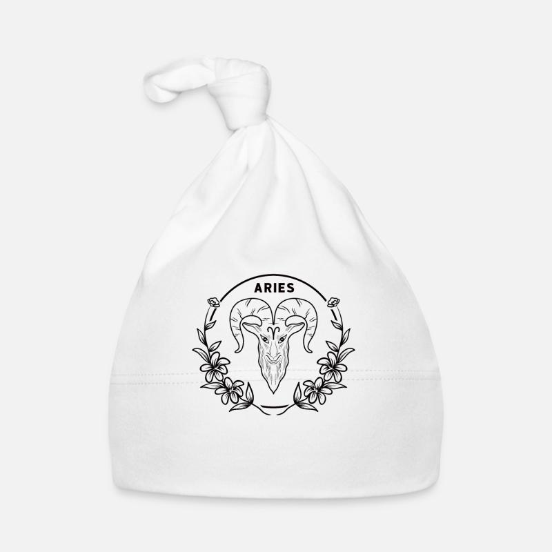 Sternzeichen Widder Weltraum Astrologie Sterne Baby Bio-Mütze