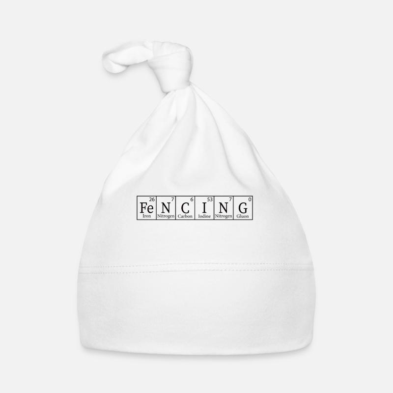 Escrime Éléments périodiques Nerd Drôle Chimique Bonnet bio Bébé