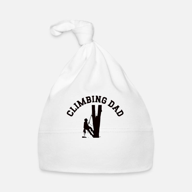 Klettern Bouldern Bergsteiger Freeclimber Vater Baby Bio-Mütze