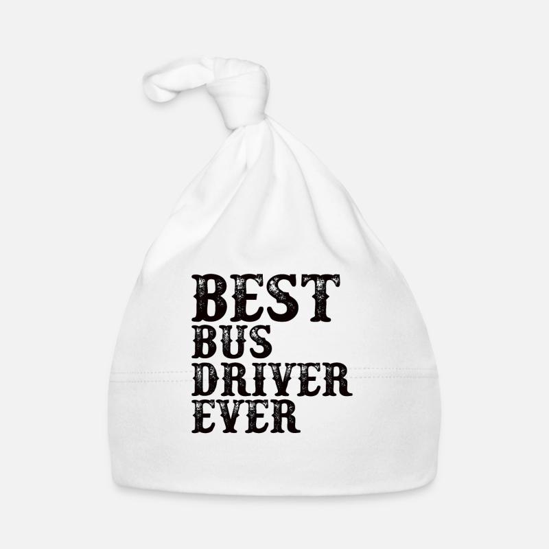 Chauffeur d’autobus Profession Profession Travail Cadeau Bonnet bio Bébé