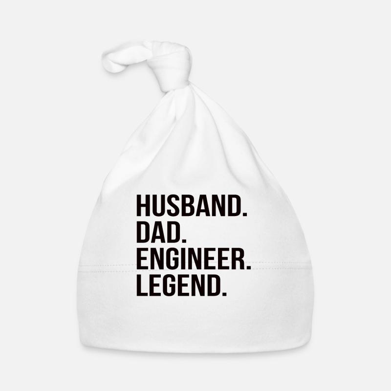 father husband engineer hero legend technician Organic Baby Cap