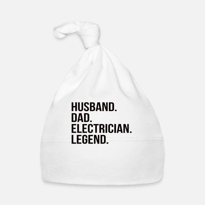 Ehemann Papa Elektriker Held Baby Bio-Mütze