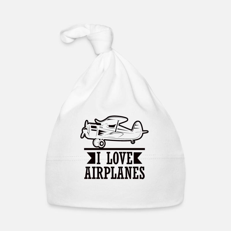 Pilote d’avion volant Sport Idée cadeau Bonnet bio Bébé