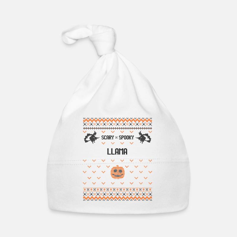 Gruseliges und gruseliges Lama Baby Bio-Mütze
