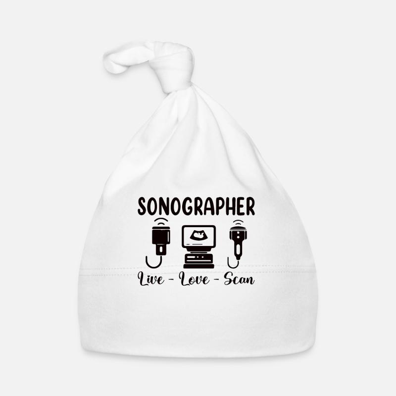 Cardio Sonograph Ultrasonic Technician Sonograph Organic Baby Cap