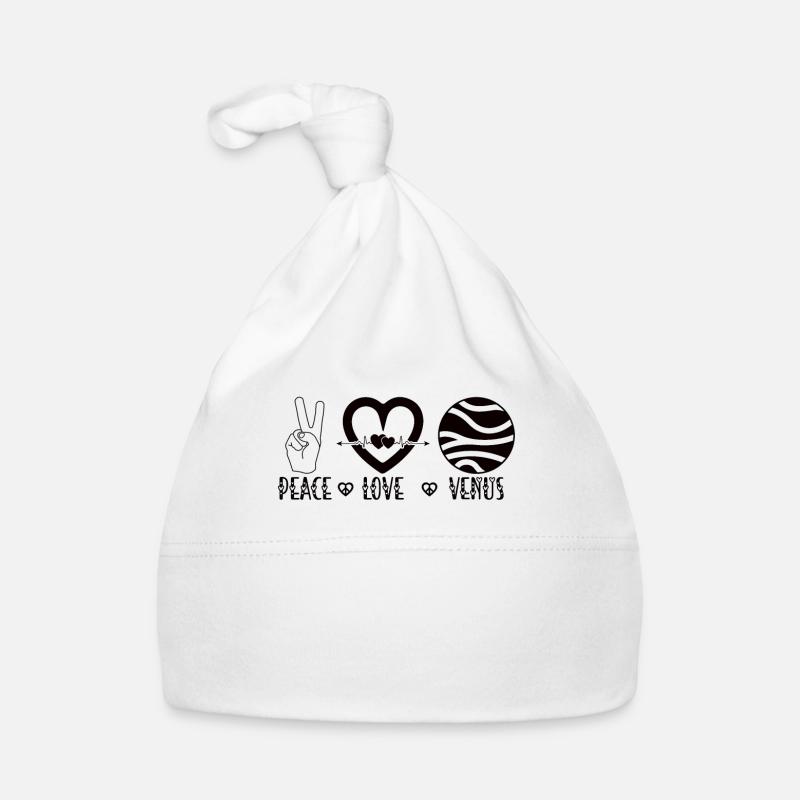 Venus Planet Peace Love Solar System Organic Baby Cap
