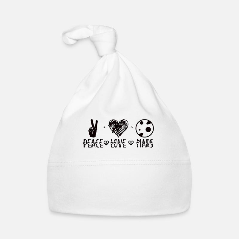 Mars Peace Love Organic Baby Cap