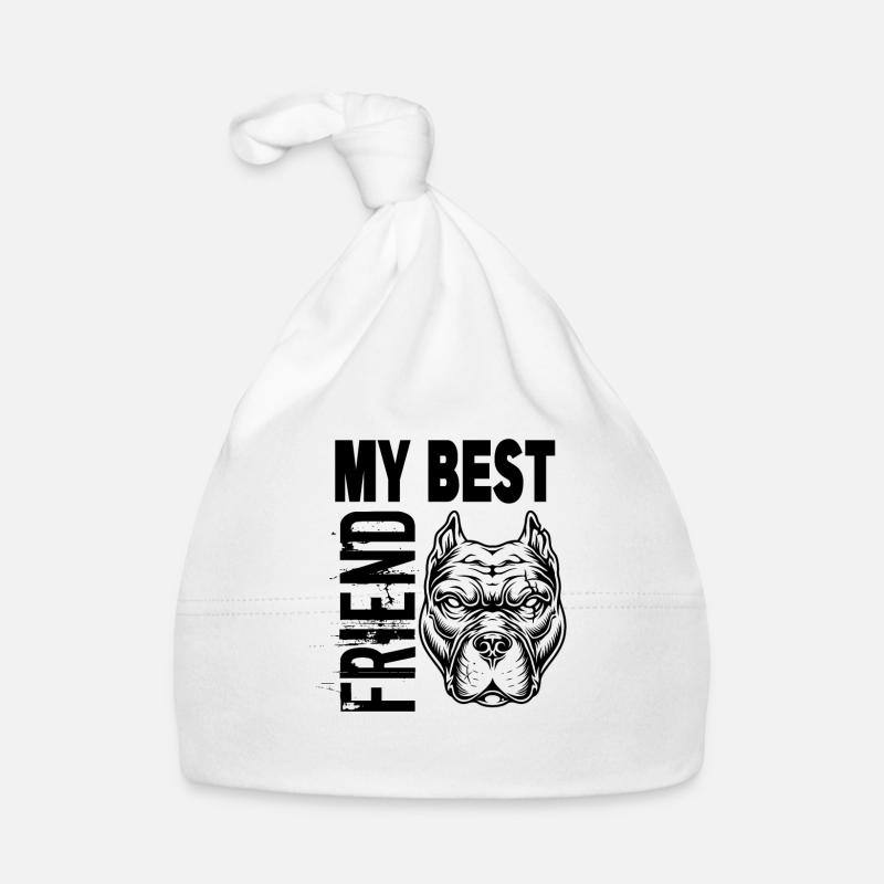 Bester Freund Pitbull Haustier Hunderasse Baby Bio-Mütze