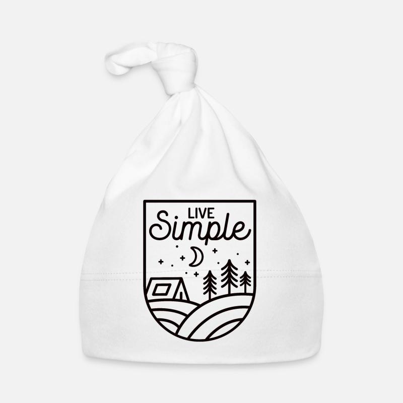 Hiking Camping Outdoor Sayings Camper Wanderer Organic Baby Cap