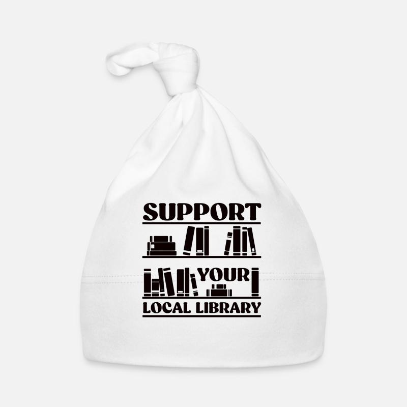 Library Librarian Read Organic Baby Cap