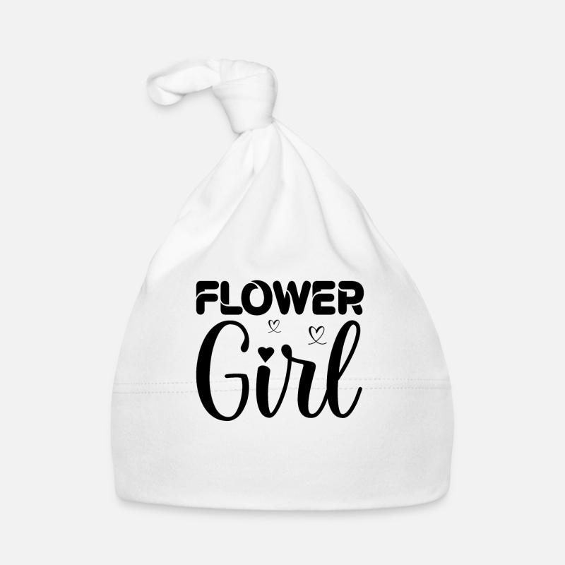 cooles Blumenmädchen Hochzeit Blumenkind Geschenk Baby Bio-Mütze