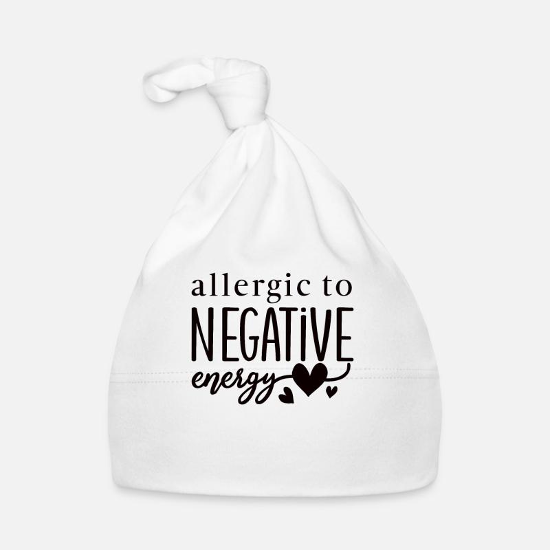 positive thoughts positive life Organic Baby Cap