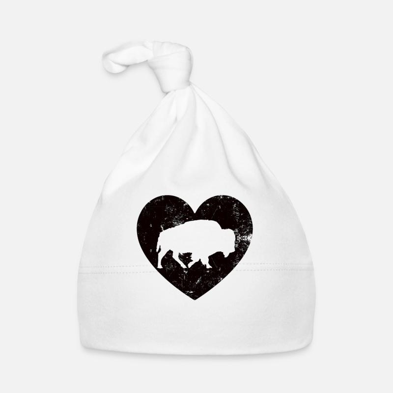 Buffalo Ox Vintage Bison Organic Baby Cap