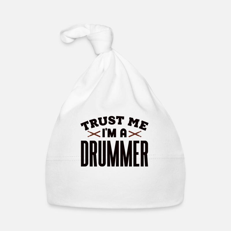 Drummer Drums Musicians Organic Baby Cap