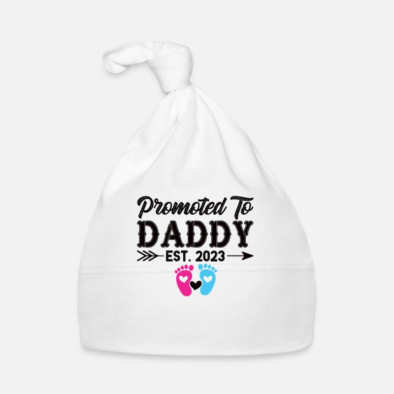 Père 2023 - Papa 2023 - Papa tombe enceinte Bonnet bio Bébé