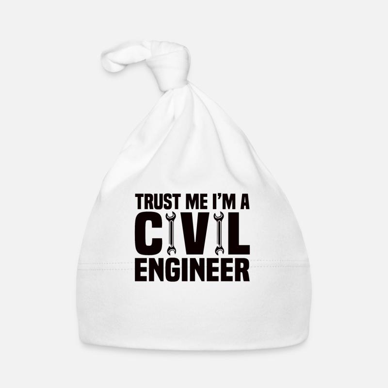 Civil Engineer Bridge Construction Statics Structural Engineer Organic Baby Cap