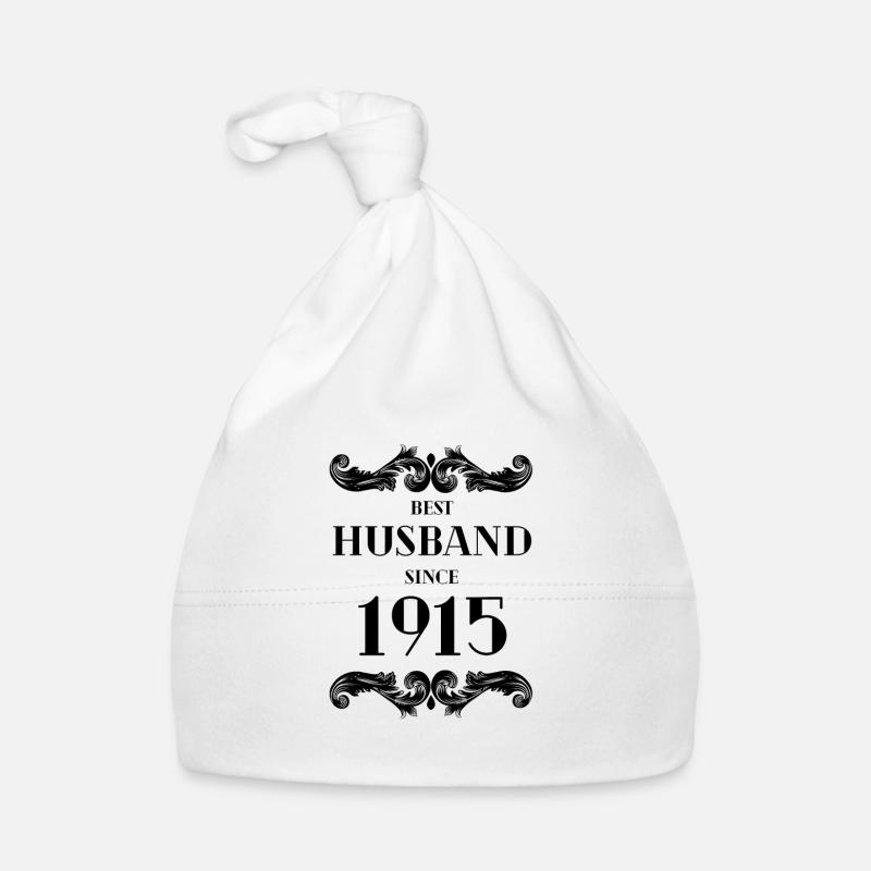 Bester Ehemann seit 1915 Hochzeitstag Baby Bio-Mütze