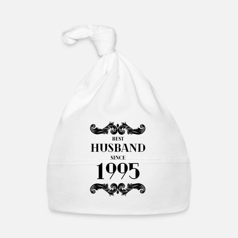 Meilleur mari depuis 1995 anniversaire de mariage Bonnet bio Bébé