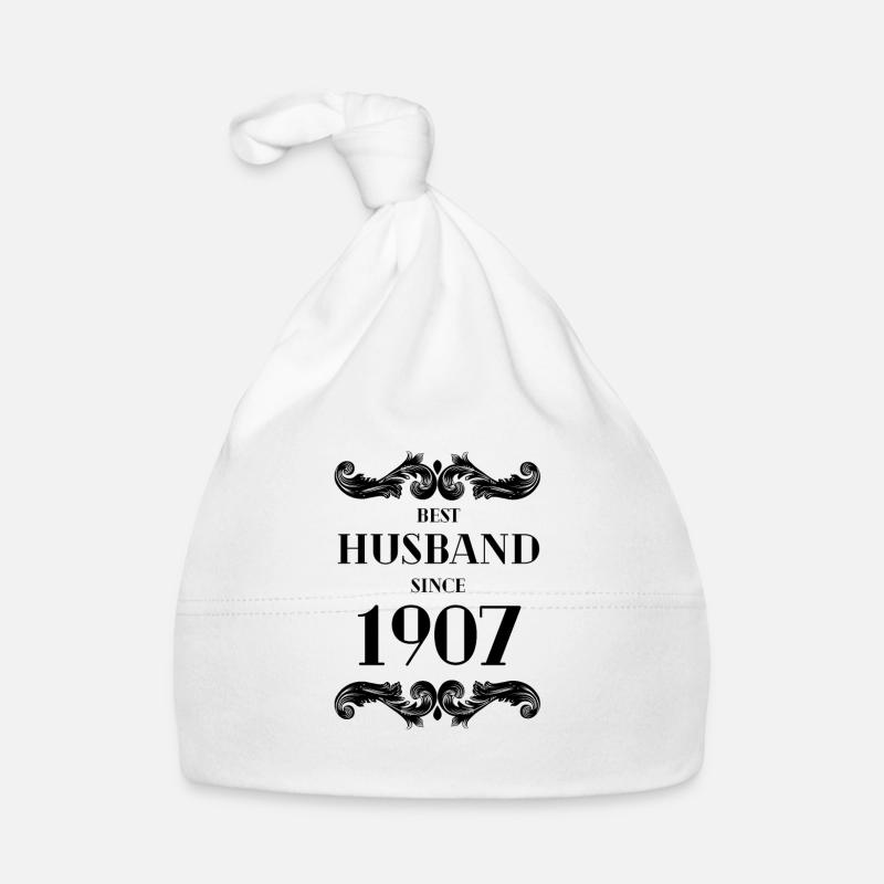 Bester Ehemann seit 1907 Hochzeitstag Baby Bio-Mütze