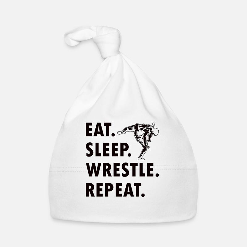 Lutte Lutte Cadeau de lutteur lutteur Bonnet bio Bébé