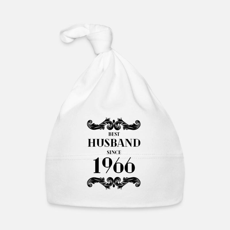 Bester Ehemann seit 1966 Hochzeitstag Baby Bio-Mütze