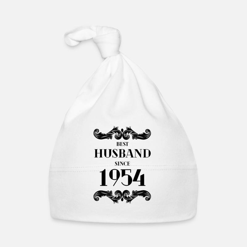Bester Ehemann seit 1954 Hochzeitstag Baby Bio-Mütze