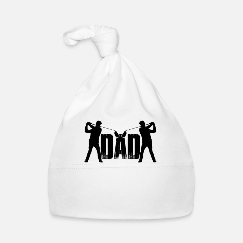 Golf Vater Golfer Bester Vater Golfplatz Papa Baby Bio-Mütze