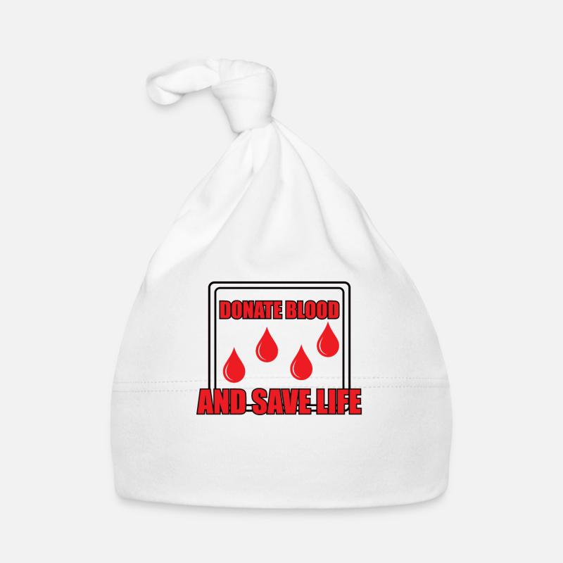 Blutspende Blutspenden Blutspender Baby Bio-Mütze