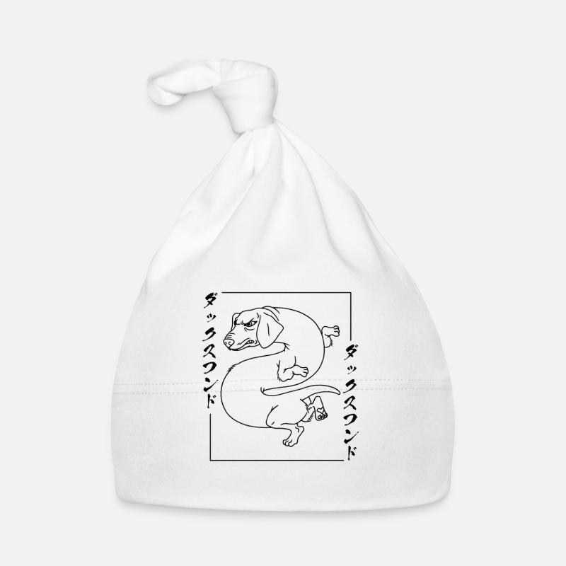 Japanese Dachshund Dragon Dog Fun Dachshund Organic Baby Cap