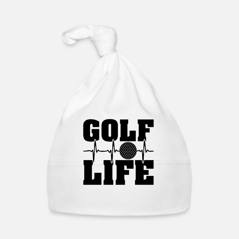 Golf Golfer Geschenk Hobby Verein Spruch Baby Bio-Mütze