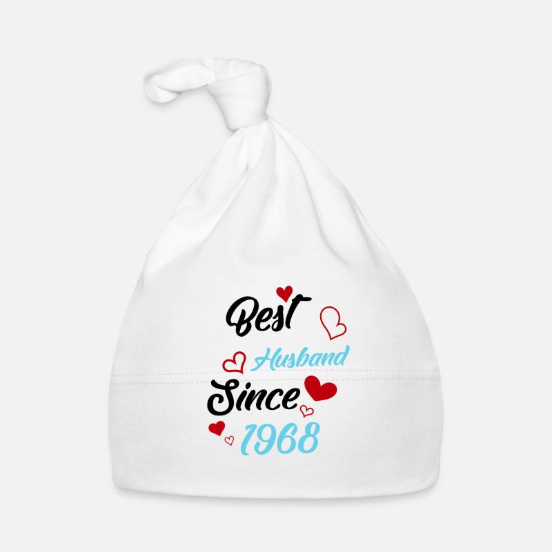 Best Husband Since 1968 Wedding Organic Baby Cap